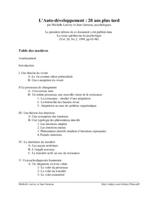 auto developpement Book