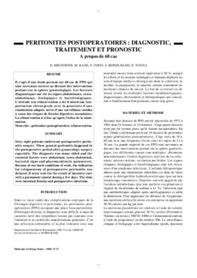 traitement des peritonites Book