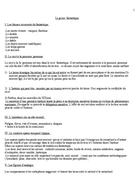 ds francais le genre fantastique Book