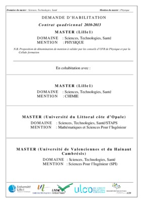 contrat quadriennal 2010 2013 universite paris 11 Book