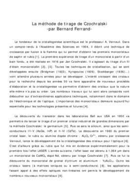 procesus de czochralski Book
