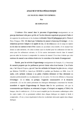 objectif manuel Book