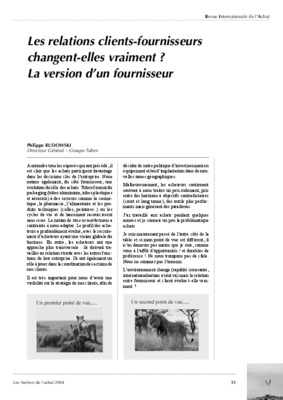 relations clients fournissuers Book