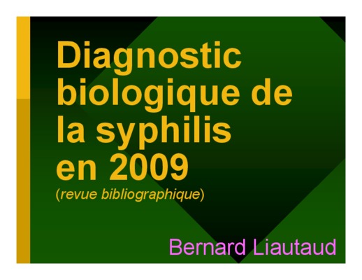 principe du test rapid plasma reagin Book