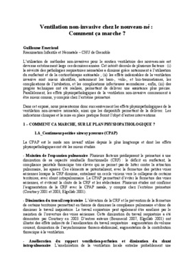 ventilation artificielle chez le nouveau ne Book