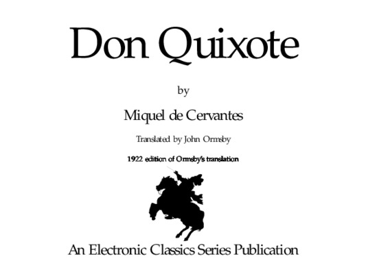 quixote Book