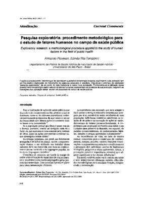 pesquisa exploratoria Book