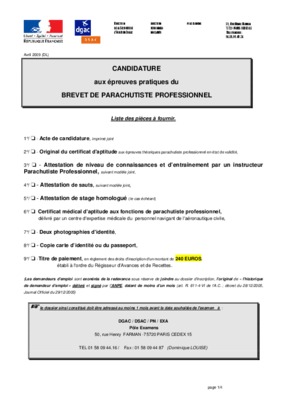 brevet parachutiste Book