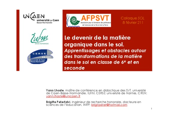 devenir des meatux dans l_environnement Book