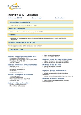 tutoriel infopath pdf Book
