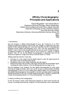 applications of chromatography Book