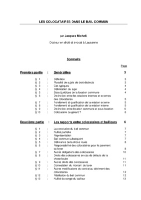 colocataires Book