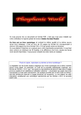 livre sur les phosphenes Book