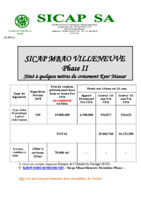 programme mbao villeneuve Book