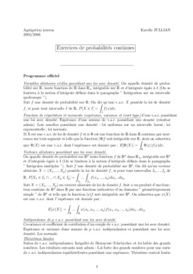 exercices corrigees sur la densite de probabilite Book