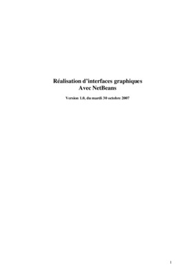 creer des interfaces graphiques avec netbeans Book