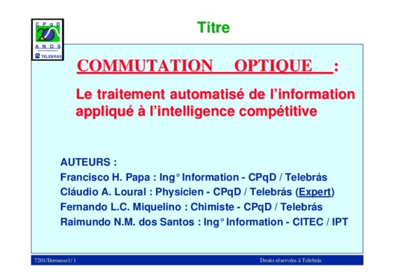 commutation optique Book