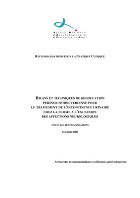 les bilans reeducation Book