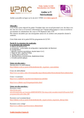 cours de stereochimie Book