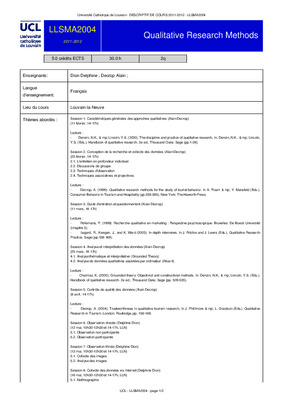 examen approches qualitatives Book