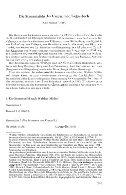 stammtafeln Book