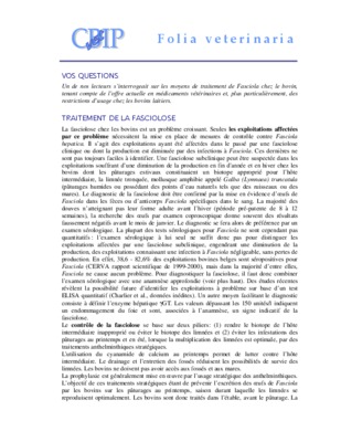 la fasciolose Book