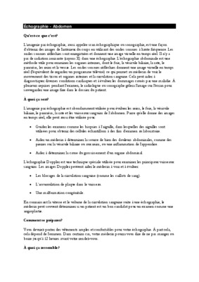 echographie abdomen Book