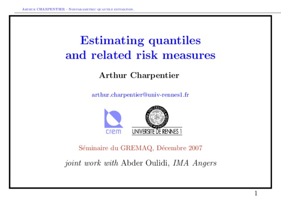 calcul value at risk cornish Book
