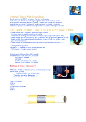 tube multicouches henco Book