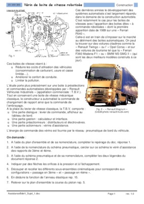 diagnostique capteur boite de vitesse robotisee Book