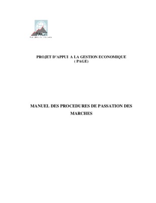 procedures de marches negocies Book