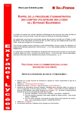procedure des comptes utilisateurs Book