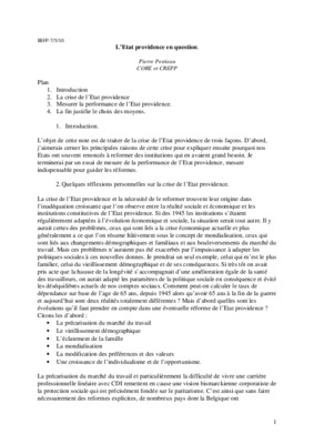 l_etat providence croissance et crise Book