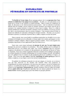 sismique petroliere Book