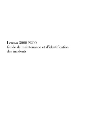 lenovo 3000 n Book