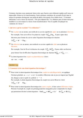 excercice reactions rapides et lentes listes des fichiers pdf excercice reactions rapides et lentes terminale s Book
