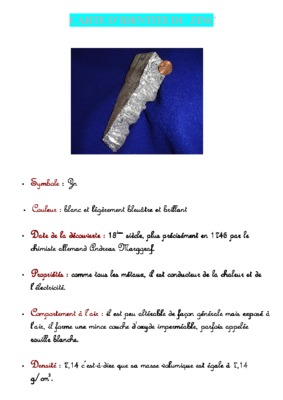 zinc la couleur Book