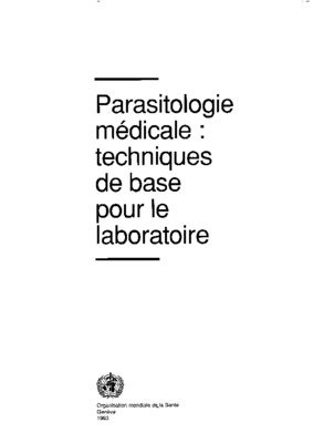 techniques de diagnostic en parasitologie Book