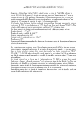 alimentation de decoupage pour sim du metro Book