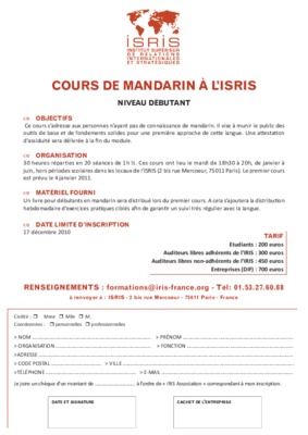 cours de mandarin Book
