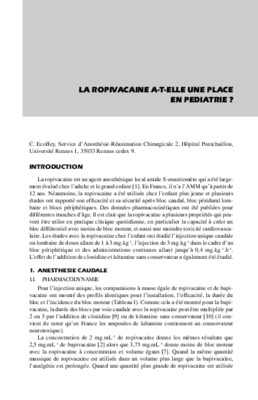 ropivacaine Book