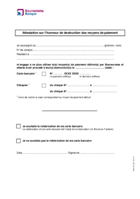 attestation de destruction Book