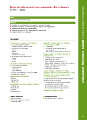 gestes et postures nettoyage Book