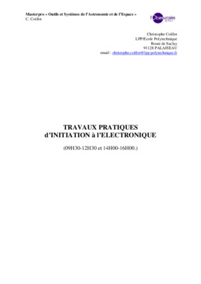 initiation electronique Book