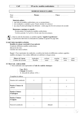 modeles moleculaires Book