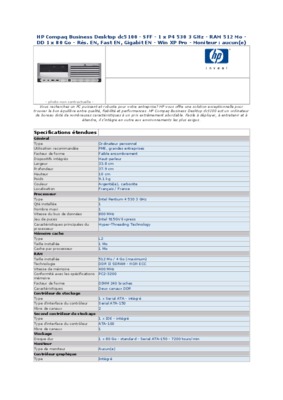 hp ordinateur hp compaq dc5100 Book