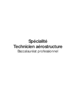 modele rapport de stage technicien aerostructure Book