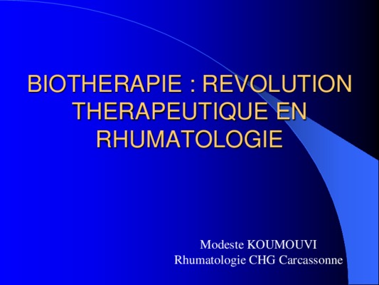 biotherapie en rhumatologie Book