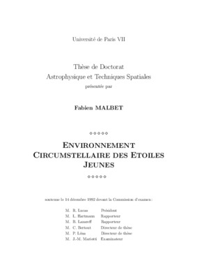 these de doctorat astrophysique Book
