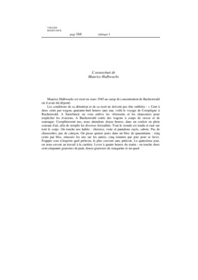 halbwachs Book